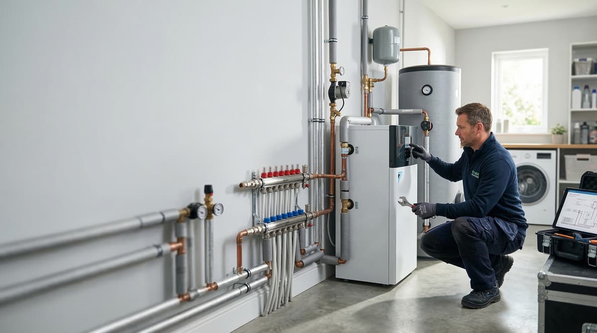 Bild von einer Heizungsinstallation