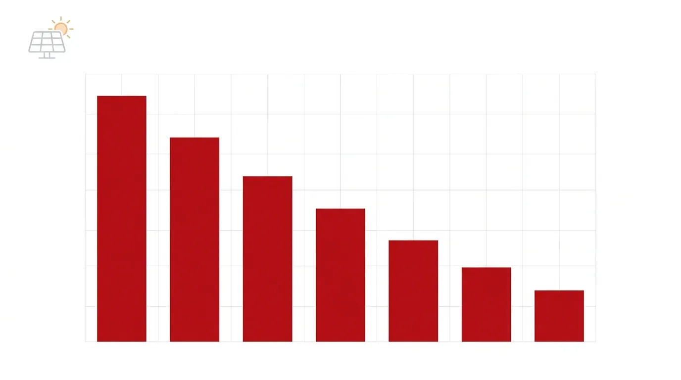 Infografik: die Einspeiseverguetung fuer neue Photovoltaikanlagen sinkt Jahr fuer Jahr